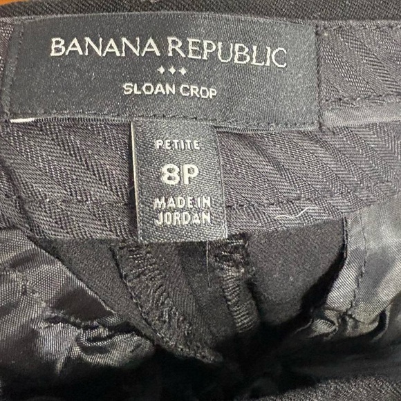 BUNDLE OF 3: Banana Republic Women’s Sloan Fit Cropped Pants Navy, Black, &Olive - Picture 6 of 8